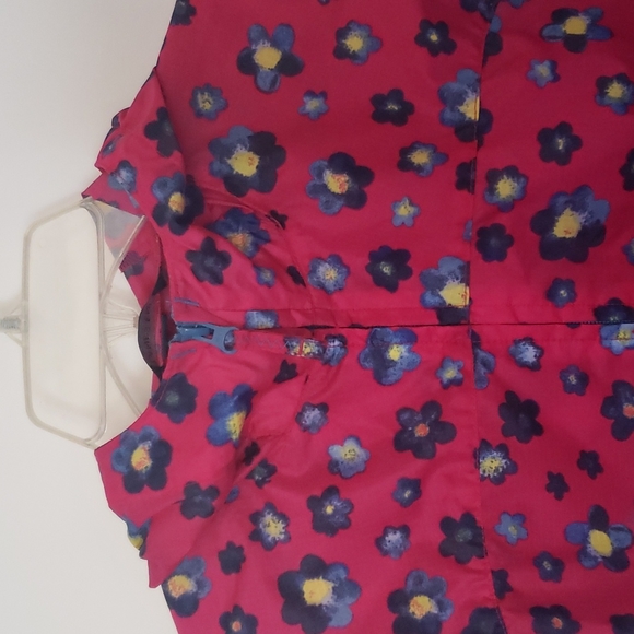 Lands end rain and wind girls floral jacket 10 - Picture 2 of 5